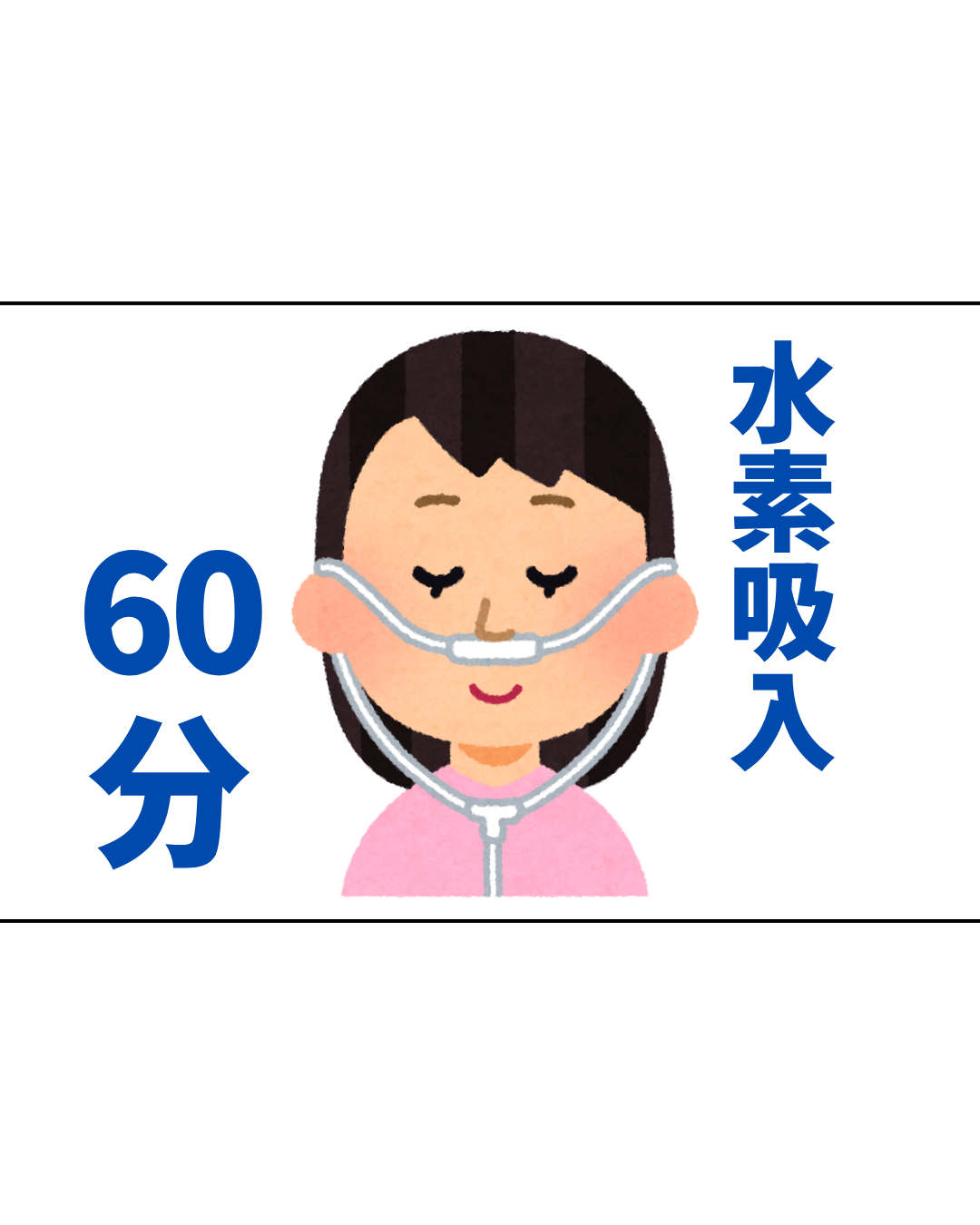 水素吸入 60分