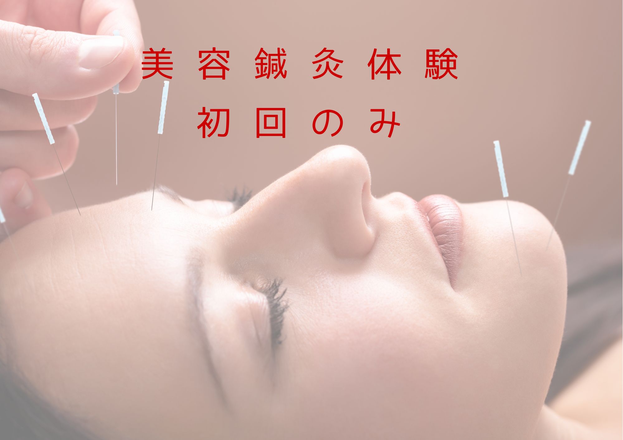 初回体験　美容鍼灸