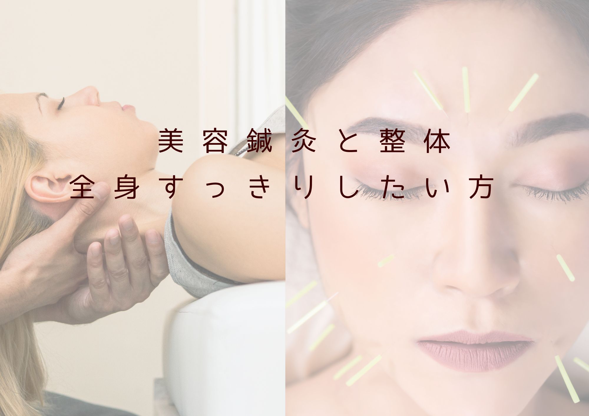 2回目以降　美容鍼灸+整体